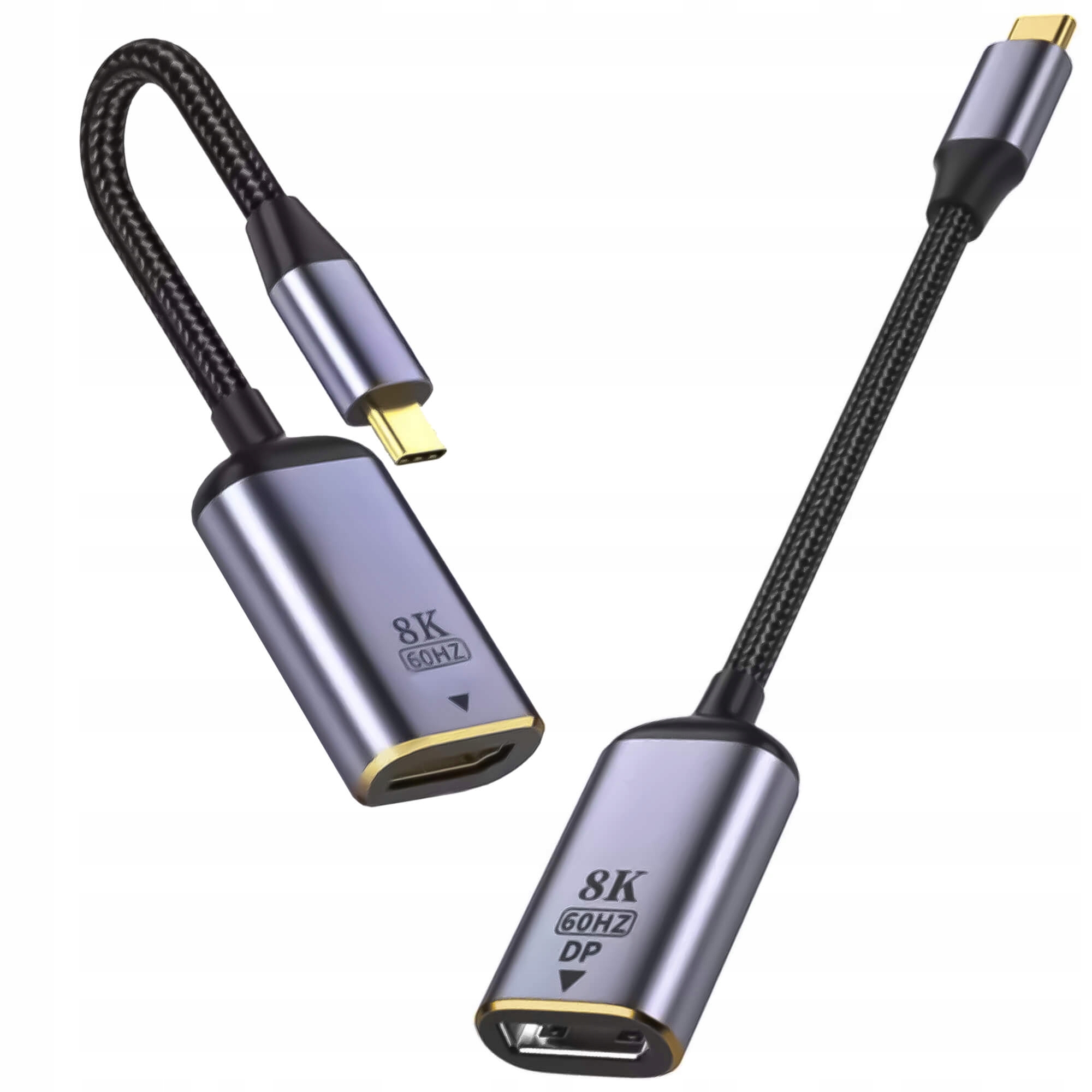 ADAPTER PRZEJŚCIÓWKA USB-C DISPLAYPORT 1.4 8K 4K 144Hz TYP-C 3.2 MHL DP MAC