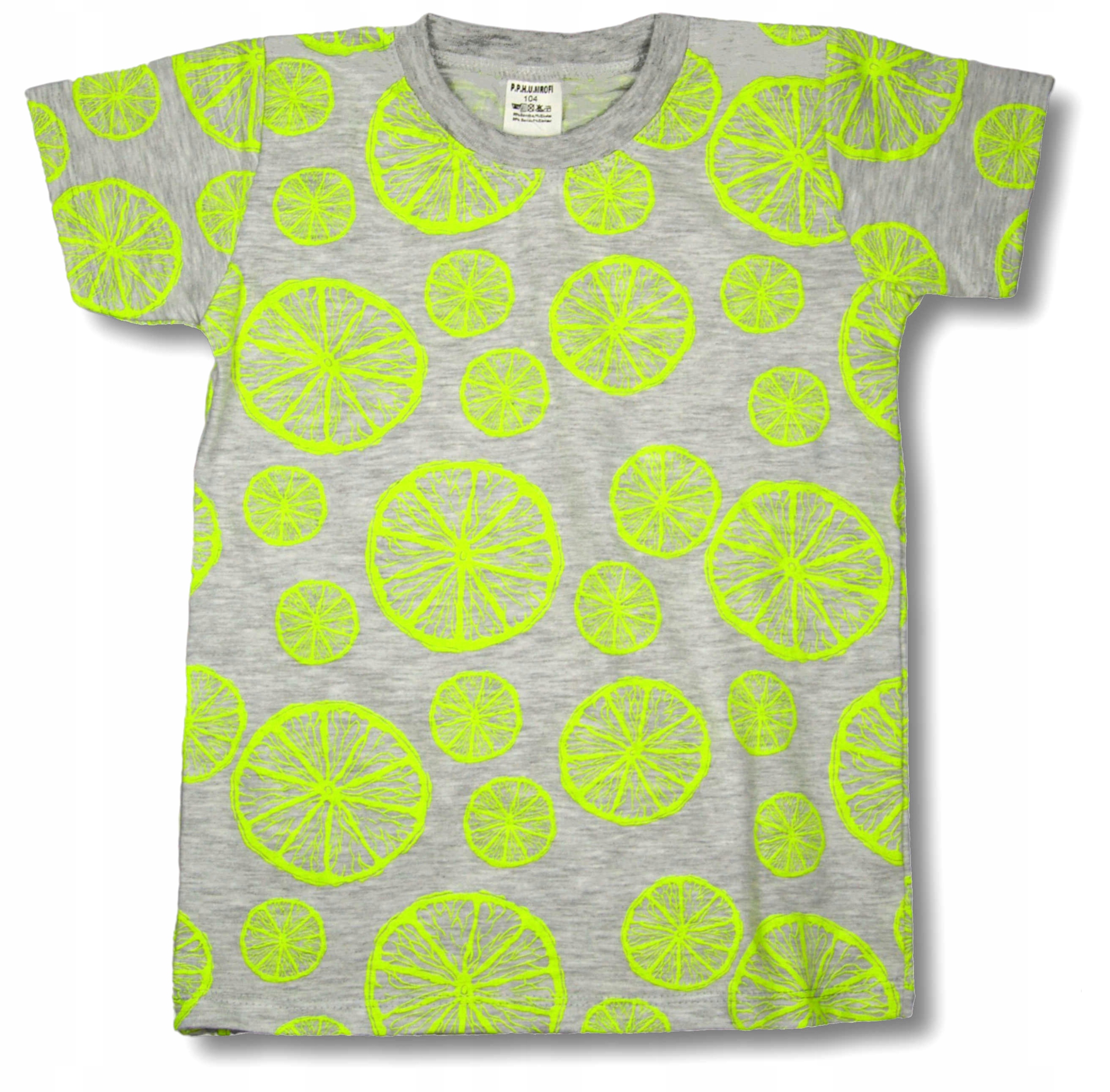 

Szary T-shirt koszulka Limonki 92 krótki rękaw