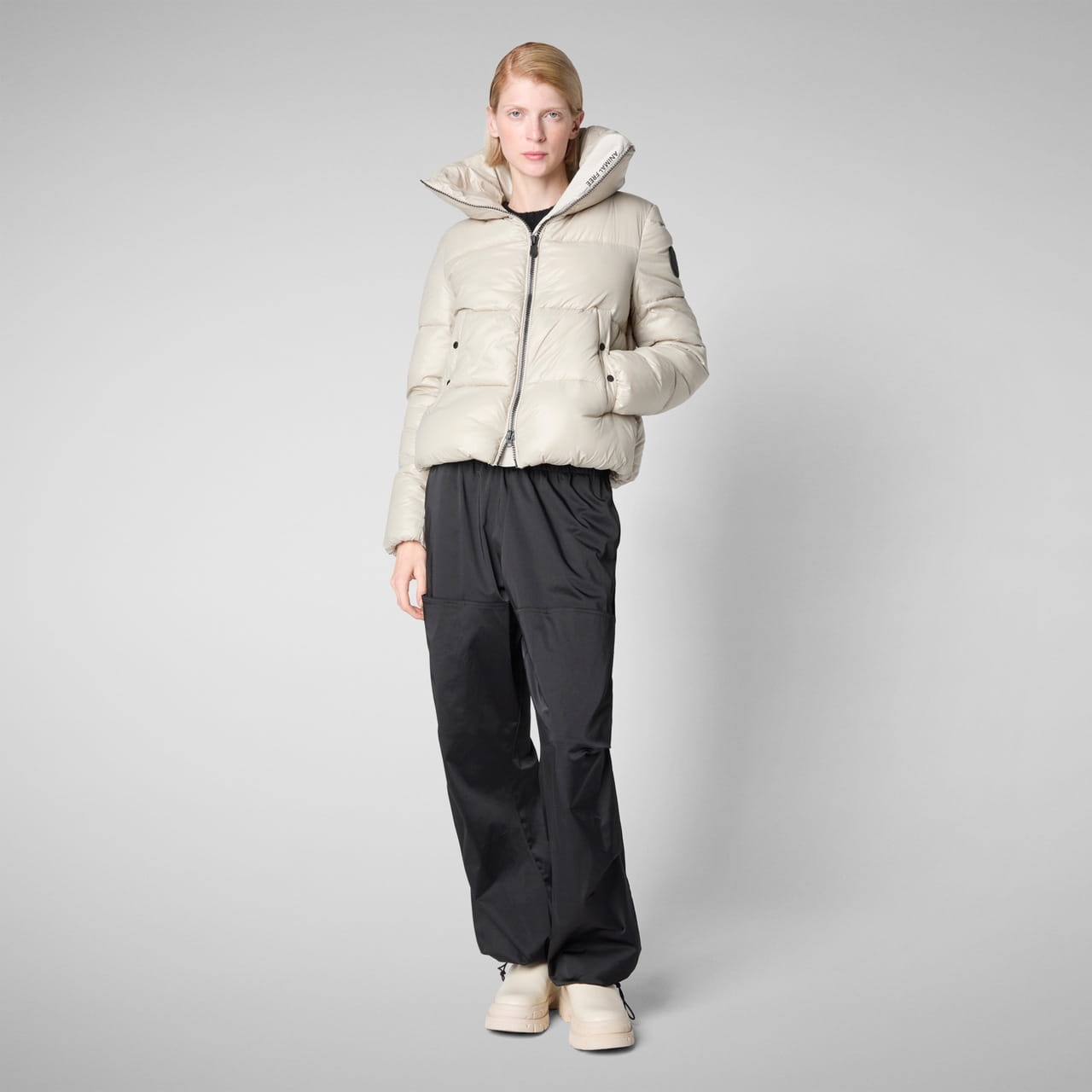 Dámská bunda Save The Duck Isla Rainy Beige M