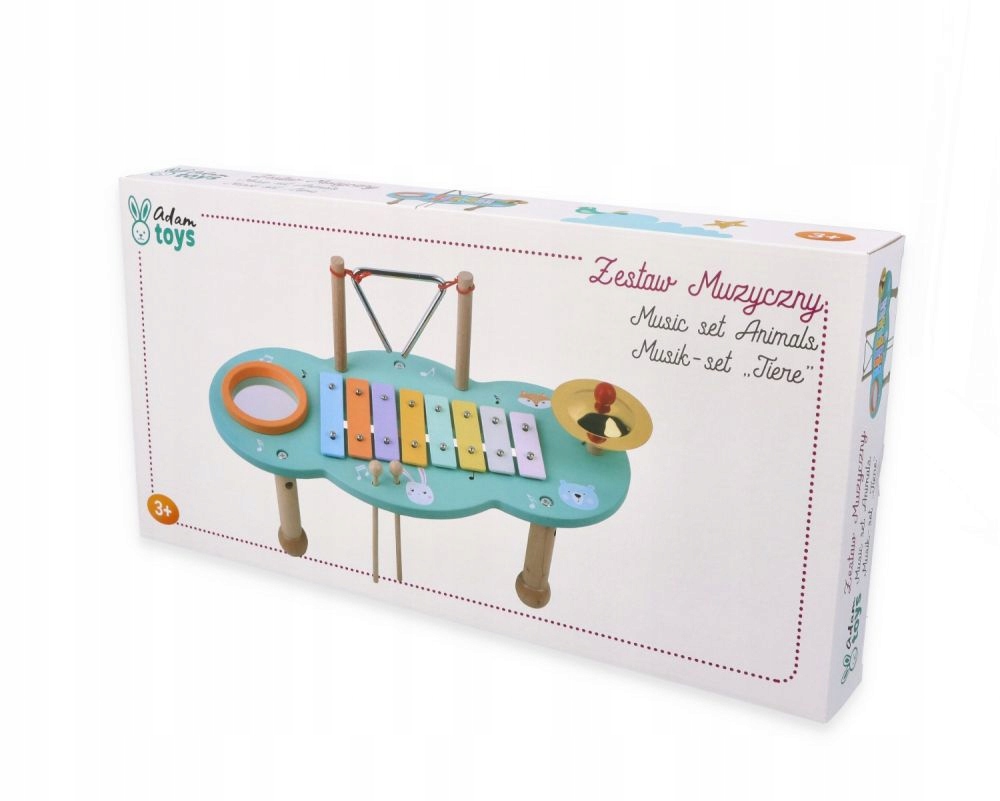 AdamToys Musikspielzeug Tiere Lerntisch Spieltisch 4in1 Musikinstrument Kinder Musik-Set — 11