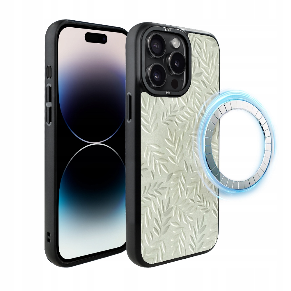 Pouzdro pro iPhone 14 Pro Max Ibizu DropGuard Matt s MagSafe, olivová stopa