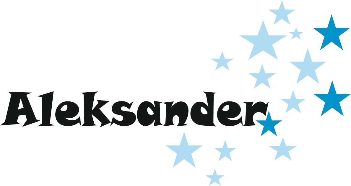 NAKLEJKI IMIĘ 2 SZTUKI gwiazdki