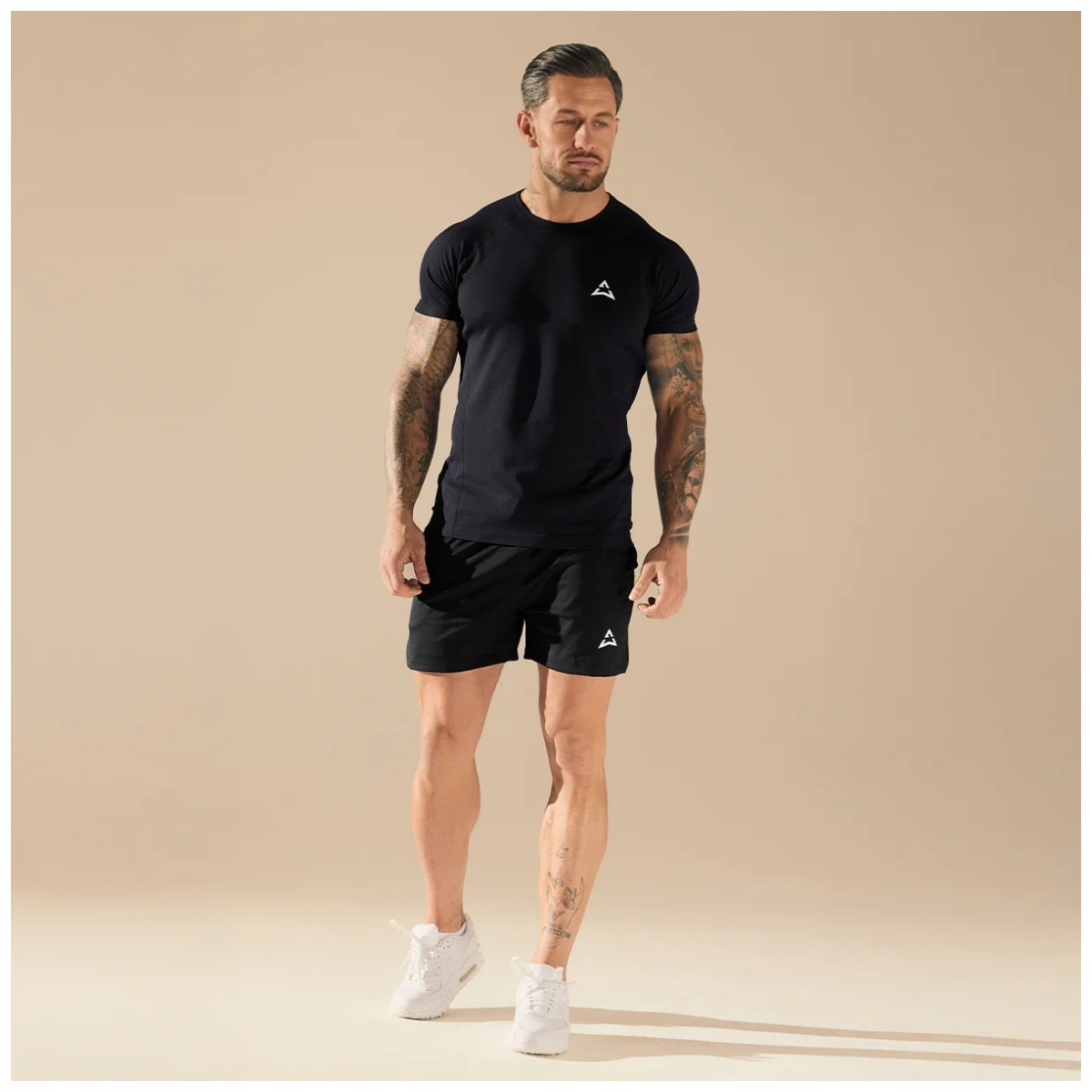 Allwear Spodenki Męskie Black Treningowe XXL Siłownia Fitness Szybkoschnące