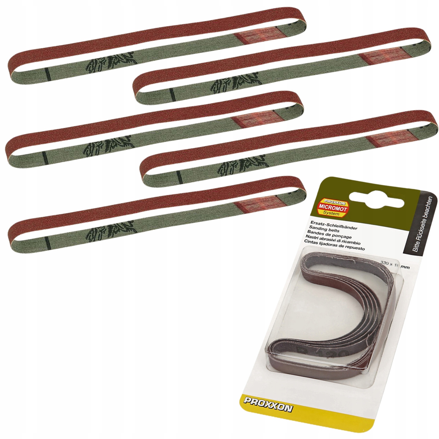Taśma szlifierska do szlifierki Bs/e Bs/a Rbs/a gr. 80 5szt. Proxxon 28583