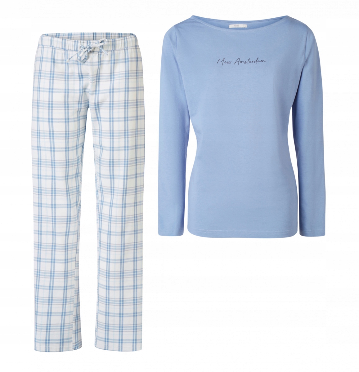 

Damska bawełniana piżama niebieska spodnie Mexx M