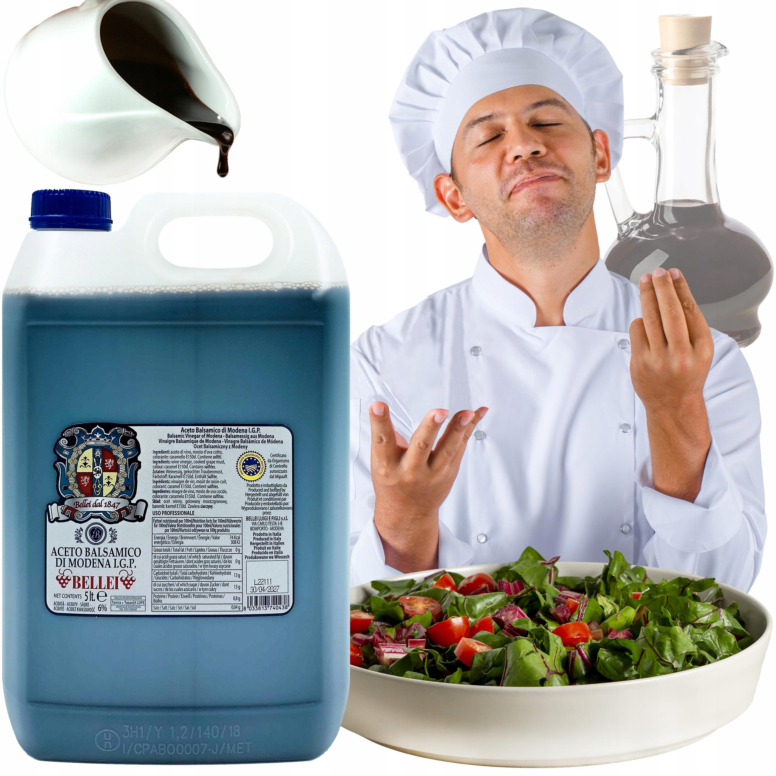 Levně Balzamikový ocet 5 l Bellei z Modeny, vysoká kvalita