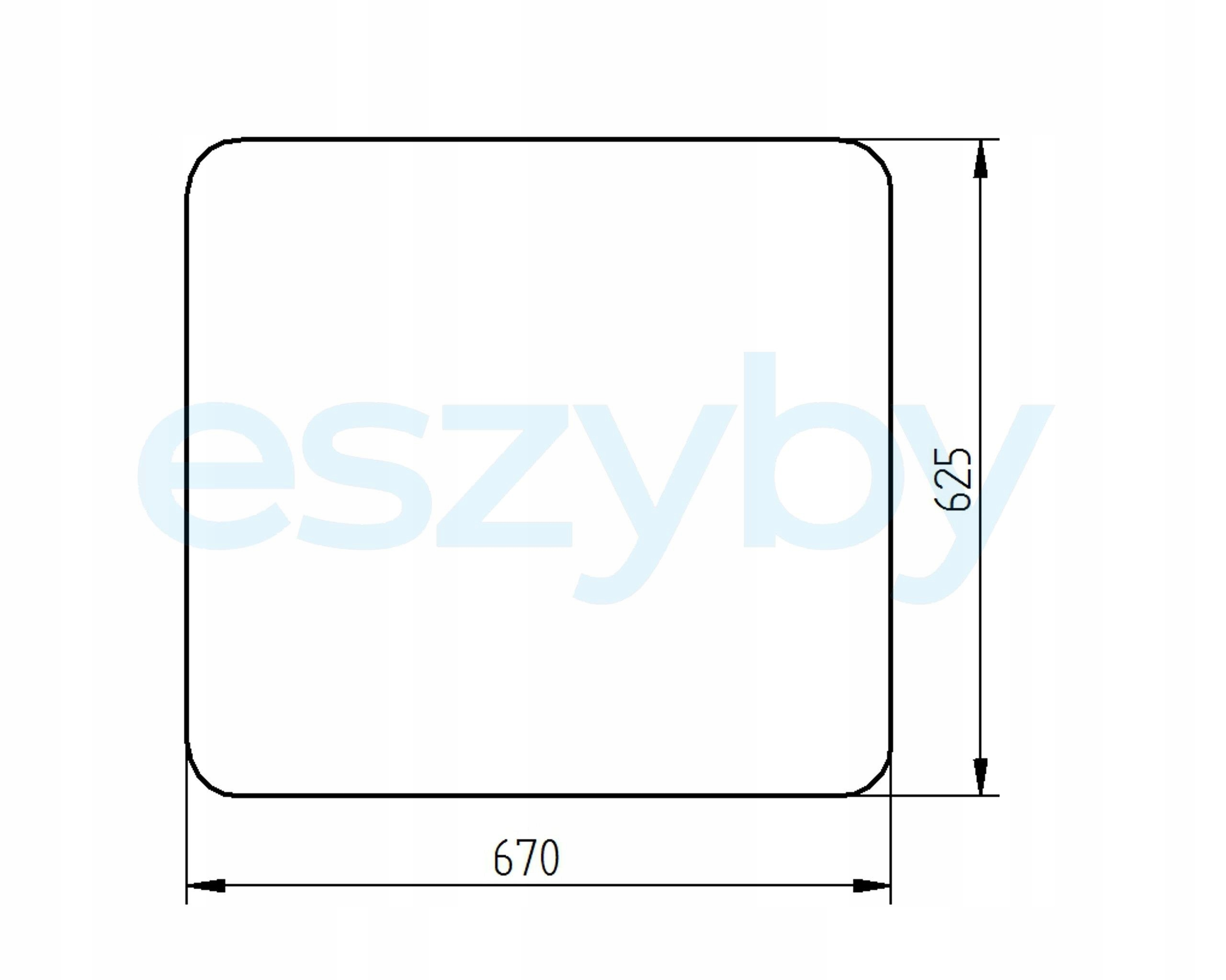 sklo minibagr Cat 303CR, 304CR, 305CR zadní