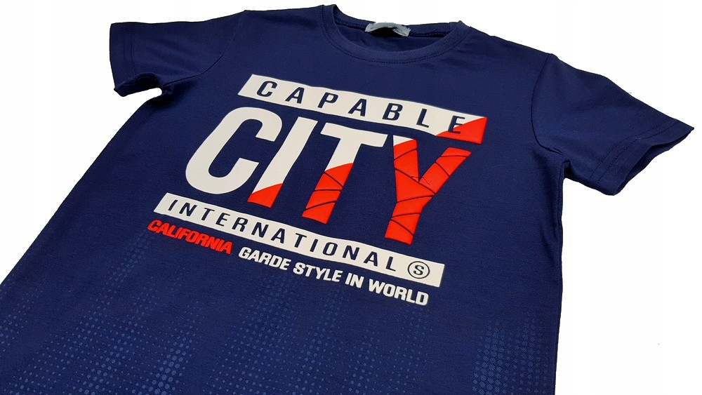

T-shirt koszulka City Style r 10 - 134/140 Navy