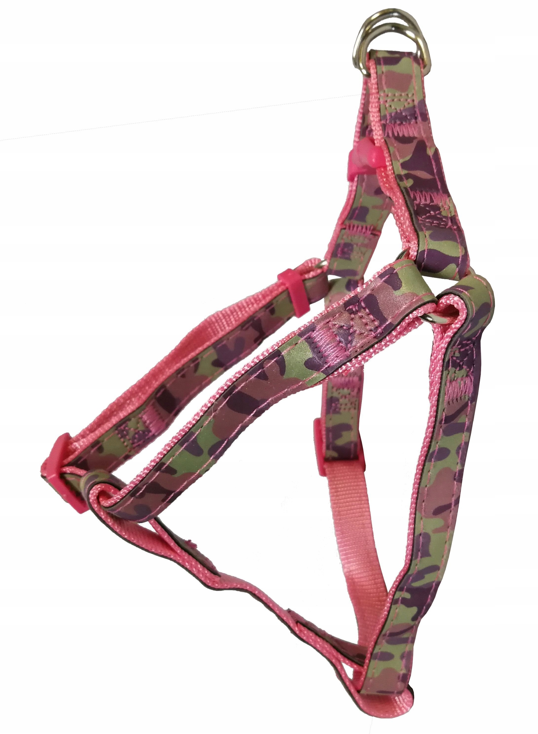 

Szelki M dla psa 40-60cm kamuflaż odblask Moro róż
