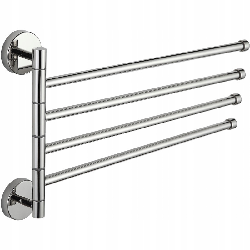 Mexen otočný čtyřnásobný háček na ručník, Chromo