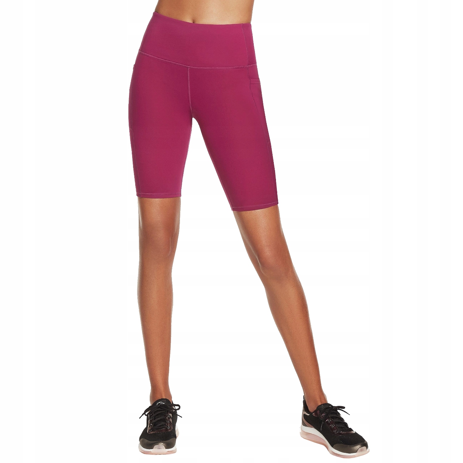 Skechers Go Walk High Waisted Bike Short [xs] Kraťasy Nylon Růžová