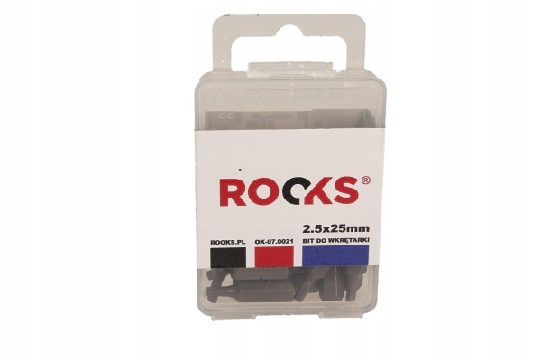 BIT DO WKRĘTARKI 1/4X 25 MM X HEX 2,5, UDAROWY ROOKS OK-07.0021