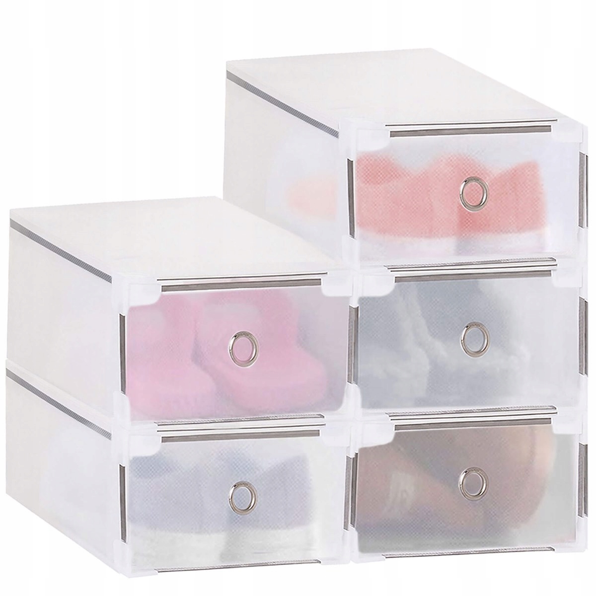 

5x Pudełko Pojemnik Na Buty Organizer Z Szufladą