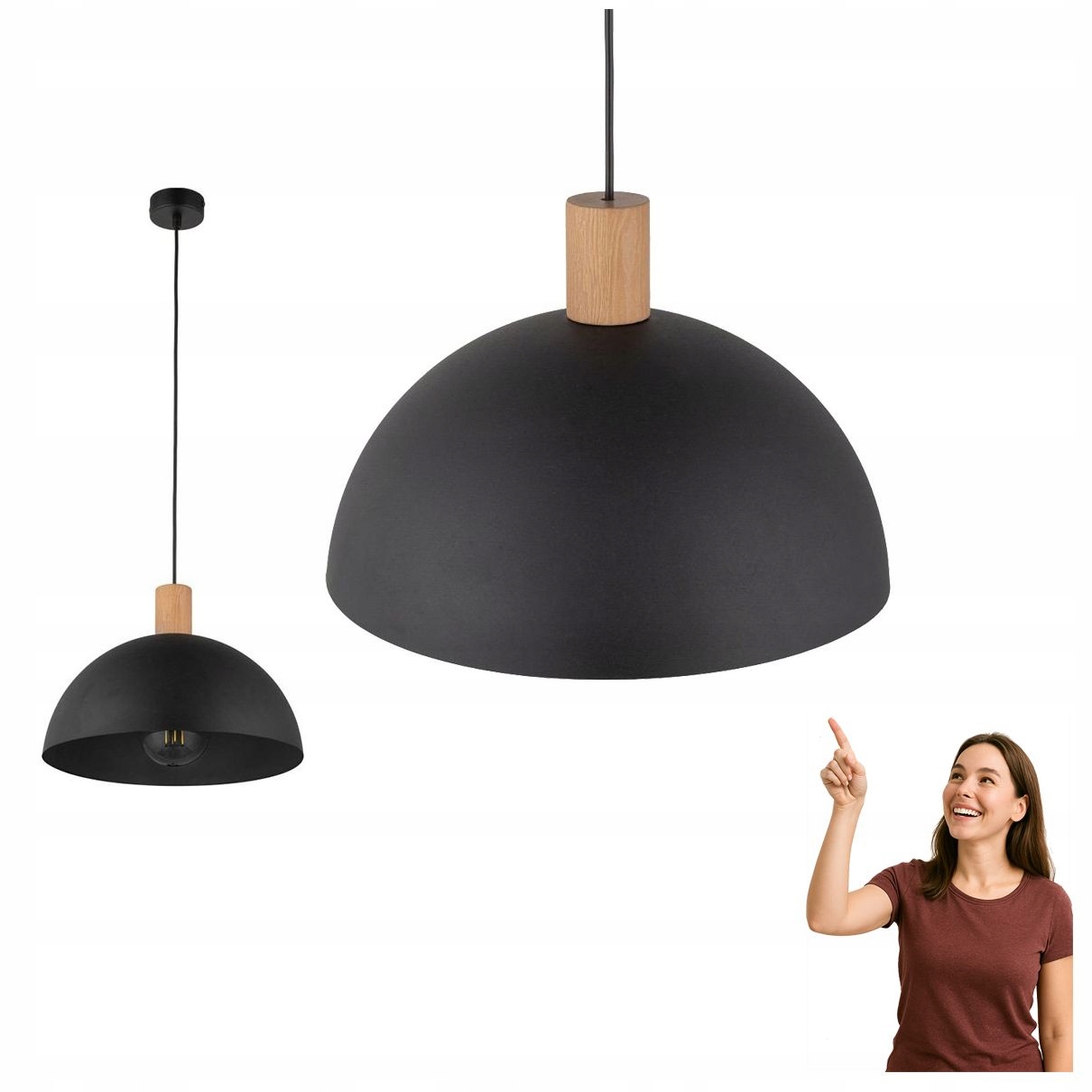 Závěsná lampa Oslo Black 4852 Tk Lighting