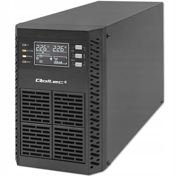Qoltec Záložní zdroj Ups 1kVA 1000W Power Factor 1.0 LCD Epo