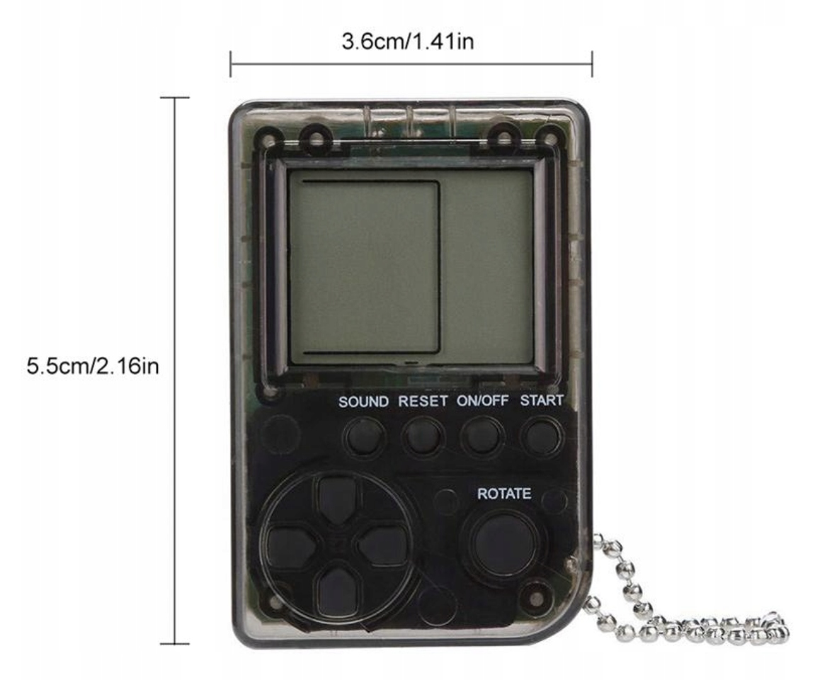 GRA MINI ARCADE GAME BOY BRELOK GAMEBOY ZABAWKA Producent inny