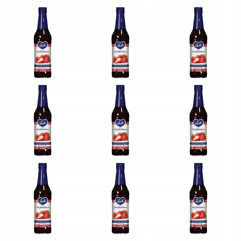 Paola Truskawka Syrop o smaku truskawkowym 430 ml X9