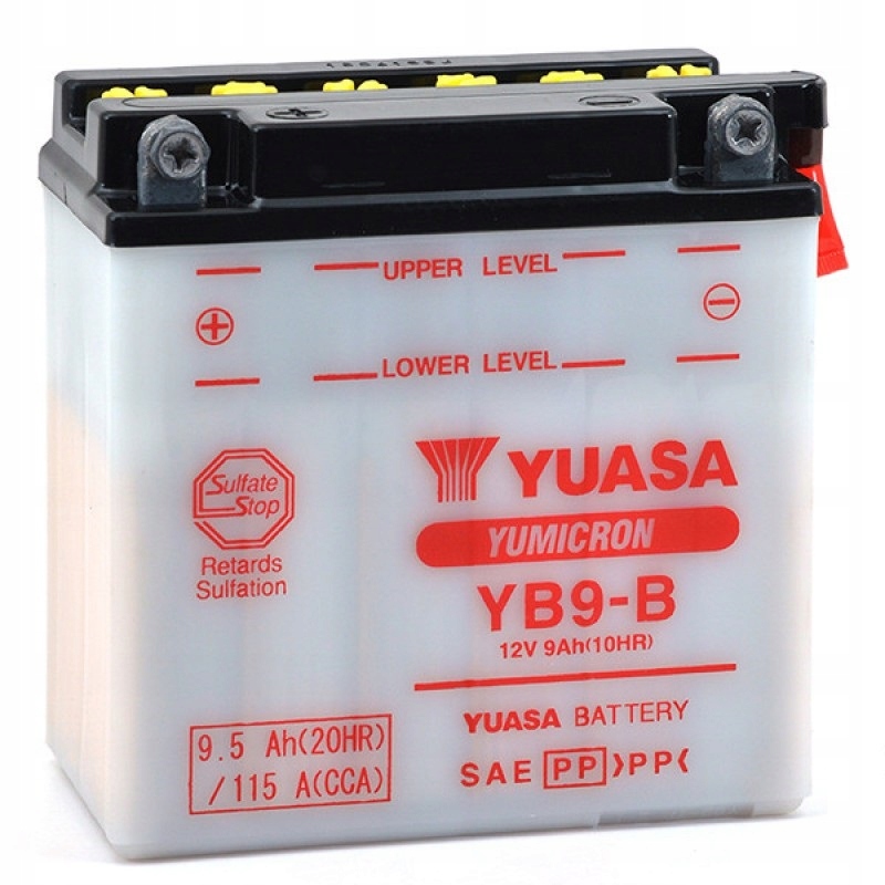 

Akumulator motocyklowy Yuasa YB9-B 9.5Ah 115A