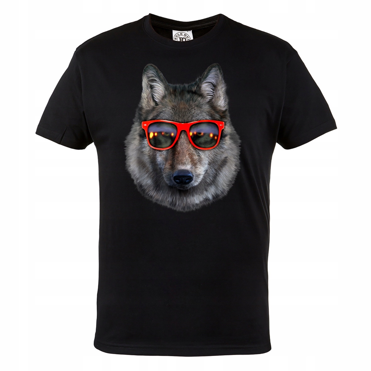 

Męska Koszulka Bawełniana Z Wilkiem Wolf Wilk
