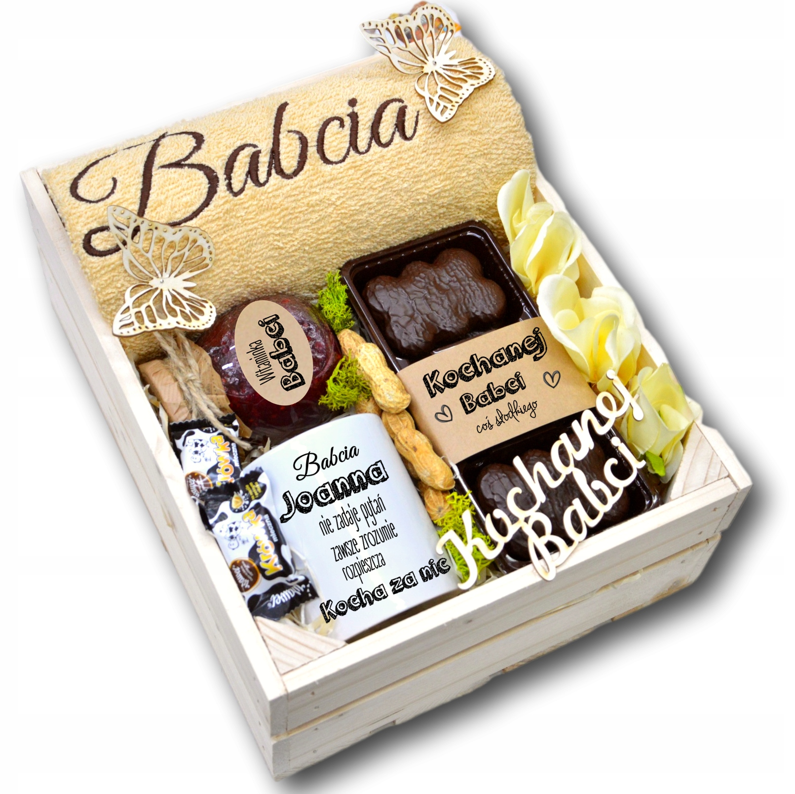 

Dzień Babci ręczniki haft prezent podziękowanie