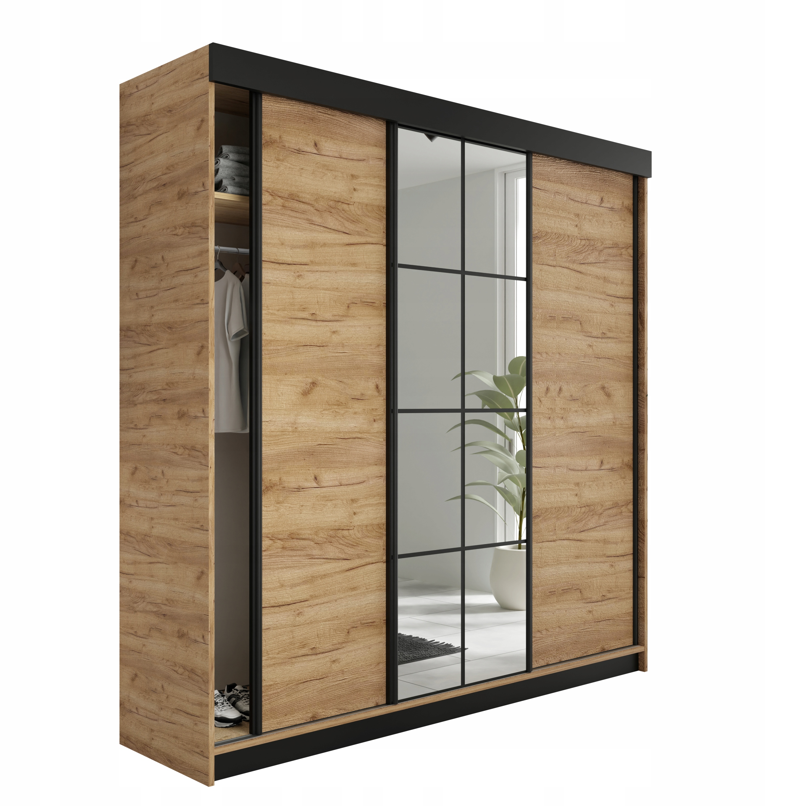 Moderní Skříň Lora 250 cm Zrcadlo