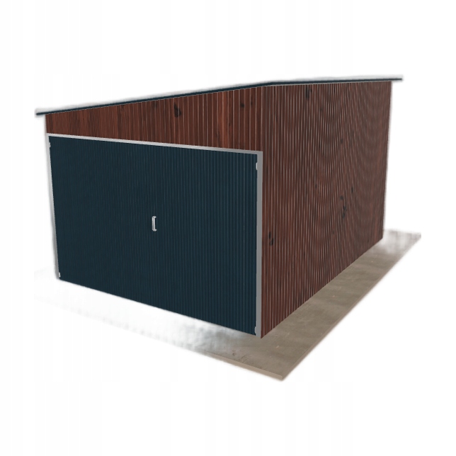 Domeček na nářadí 3x4 m, spád vlevo, tmavý ořech