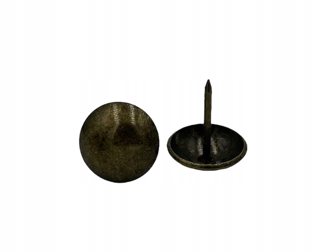 

Guziki Tapicerskie pinezki mosiądz 19 mm 20 szt