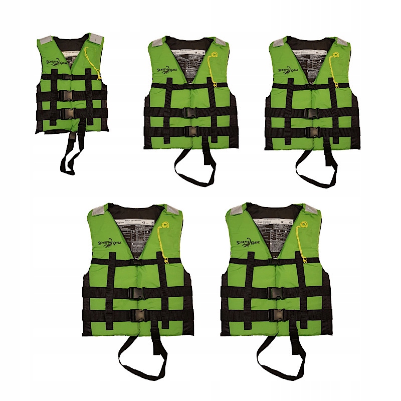 Set 5x Kapok Rybářská Zajišťovací Vesta Na Kajak Loď Loď Maskáčový