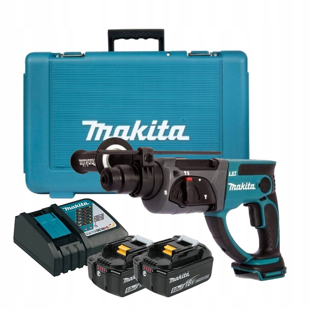 Makita DHR202RTE Młotkowiertarka Sds-plus 1,9J 18V Lxt Zestaw 2x 5Ah