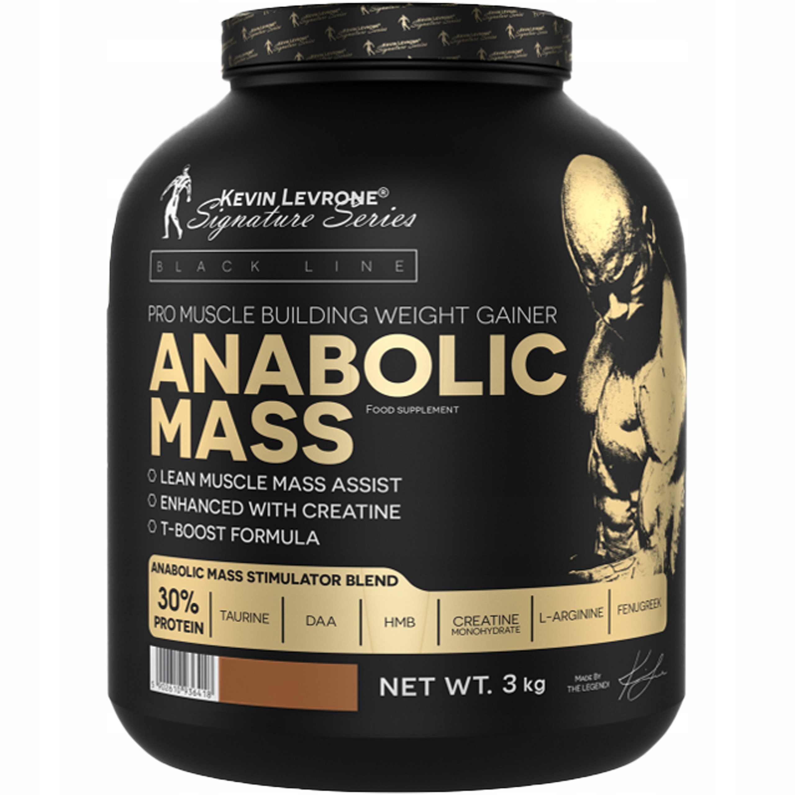 Gainer Kevin Levrone Anabolic Mass 3000 g Svalová hmota Síla Doplněk Stravy