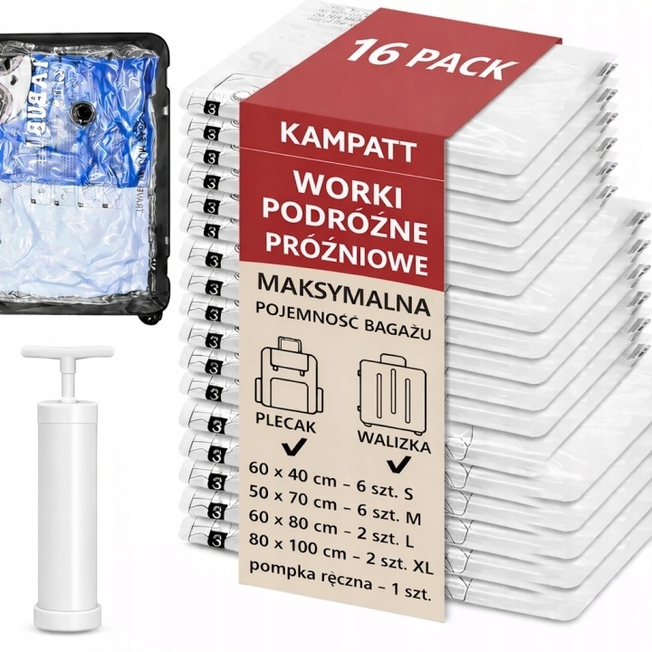 Pozdní Sáčky Na Oblečení, Přikrývky Na Balení, Velké 16 Ks Pumpička