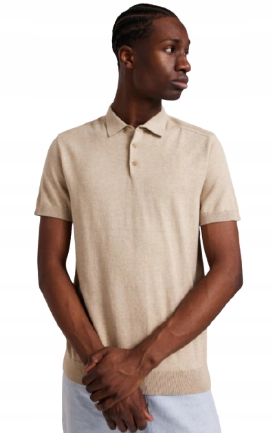 Selected Homme Béžová Polokošile Bavlna Viskóza Hladká L N1B