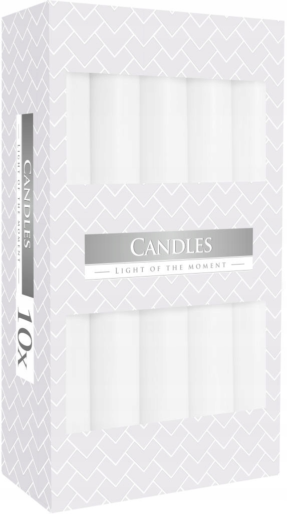 

Świece Stołowe Klasyczne 5H Białe Bispol 10szt.