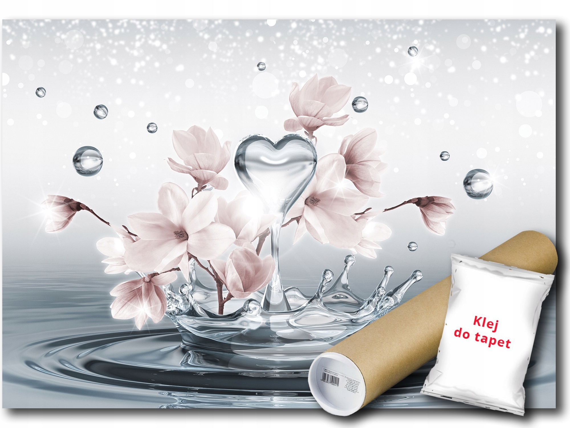 Fototapeta Flizelina Magnolie Srdce Voda 416x254