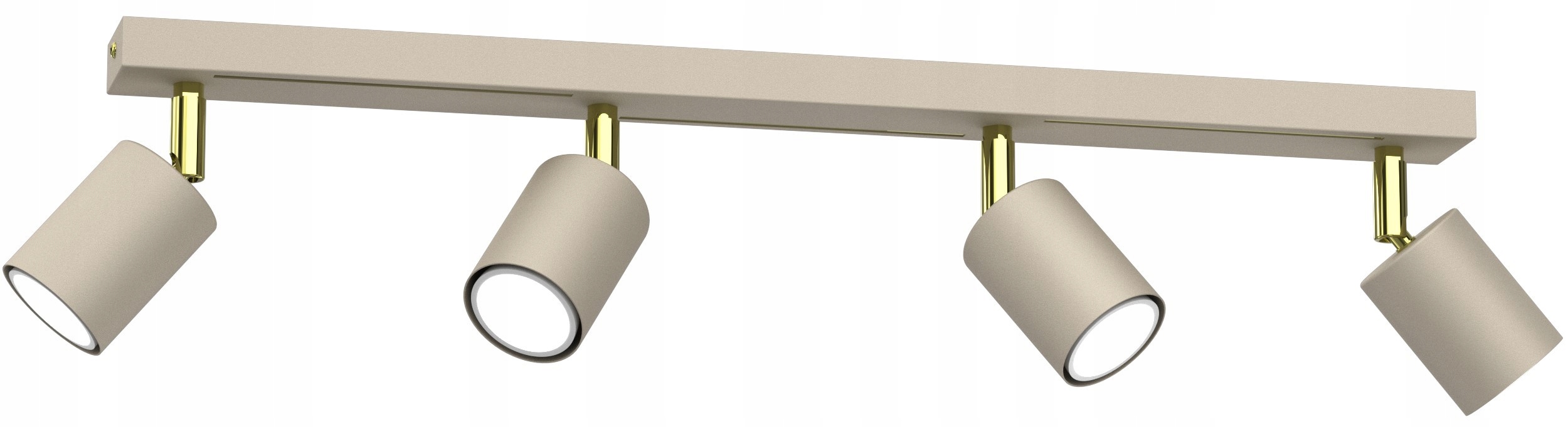 Stropní Svítidlo Spot Striper Béžová Zlatá Spot Tuba Reflektor Stínidlo Kovové