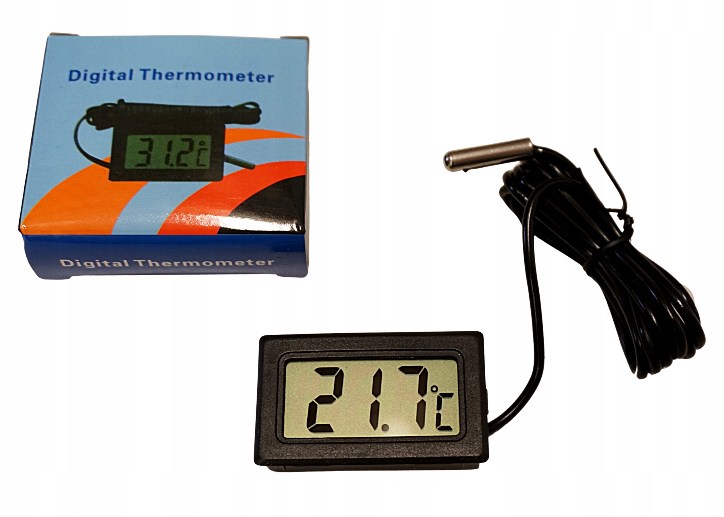 

Termometr Elektroniczny Panelowy Z Sondą Cyfrowy