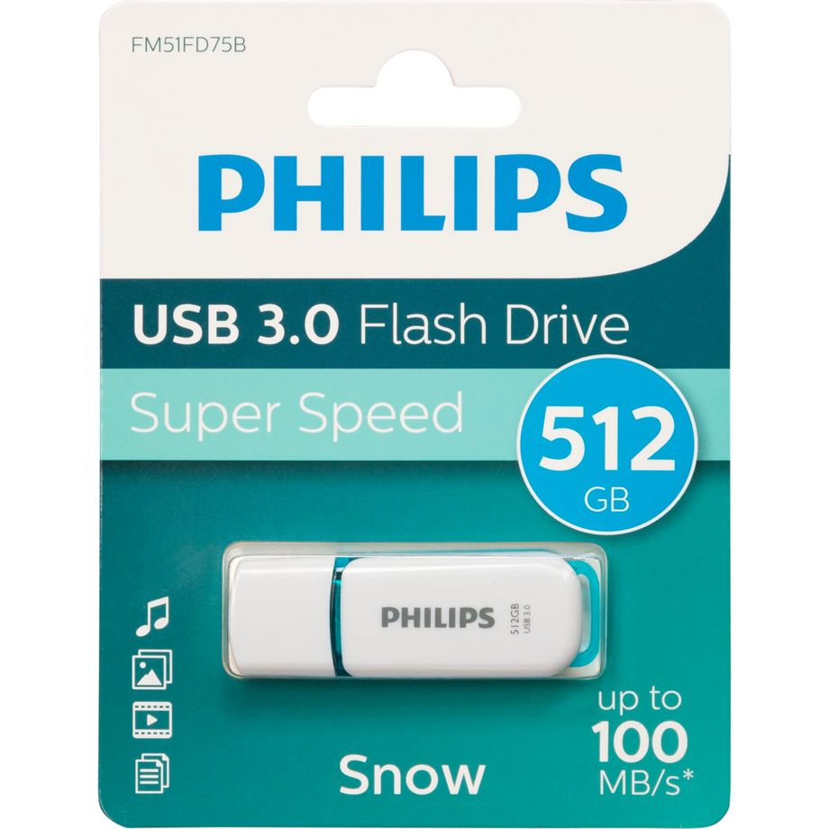 PENDRIVE PHILIPS SNOW EDITION 512 GB USB 3.0