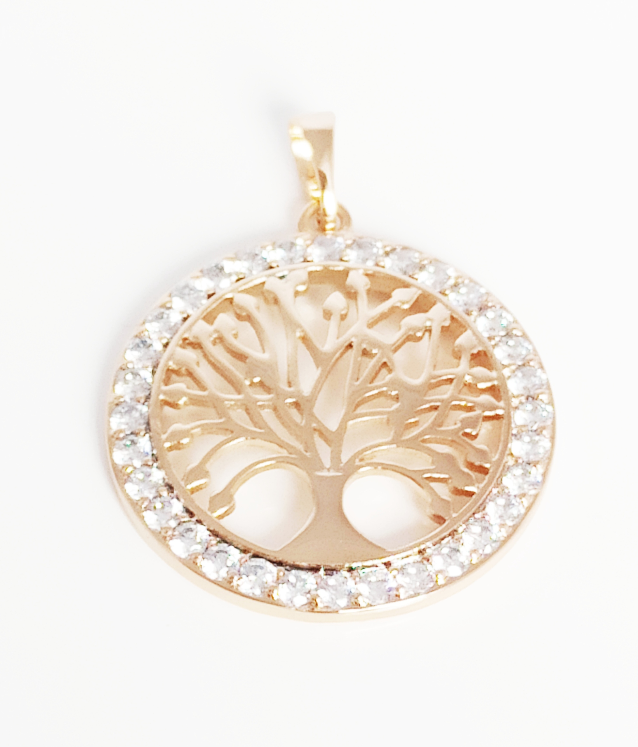 

294 Stal Chirurgiczna Złota Zawieszka Drzewo