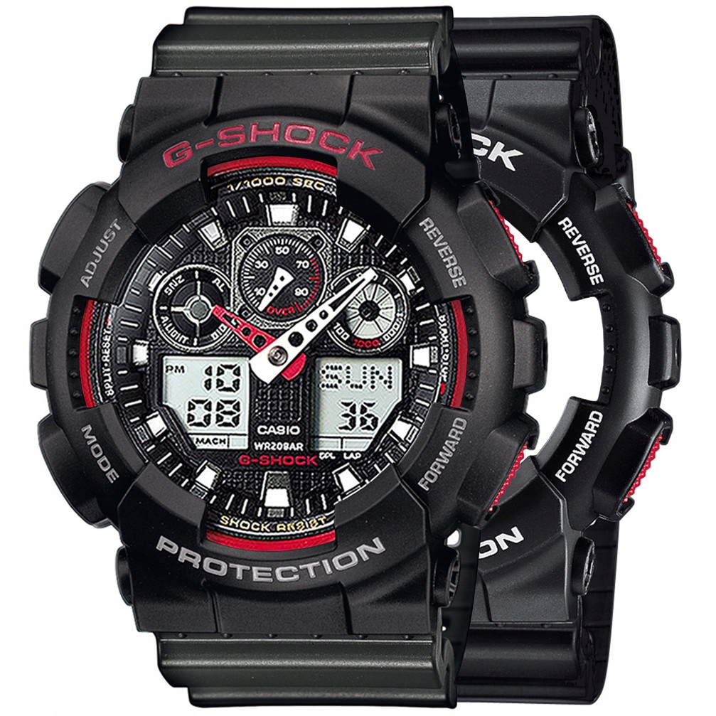 Hodinky Casio G-Shock Set GA-100-1A4ER Bezel 10378531 Pásek 10467764