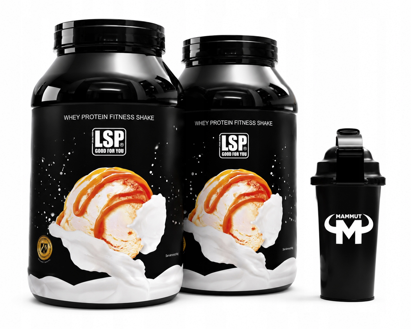 Premium whey protein molke 2 x 1,8kg vanilka karamel shaker zdarma