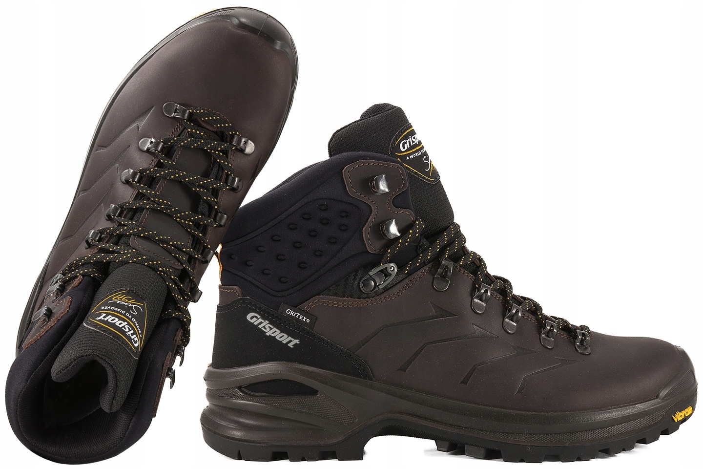 Grisport 15203D15G Vysoké Pánské Trekové Boty Membrána Kůže vibram 46