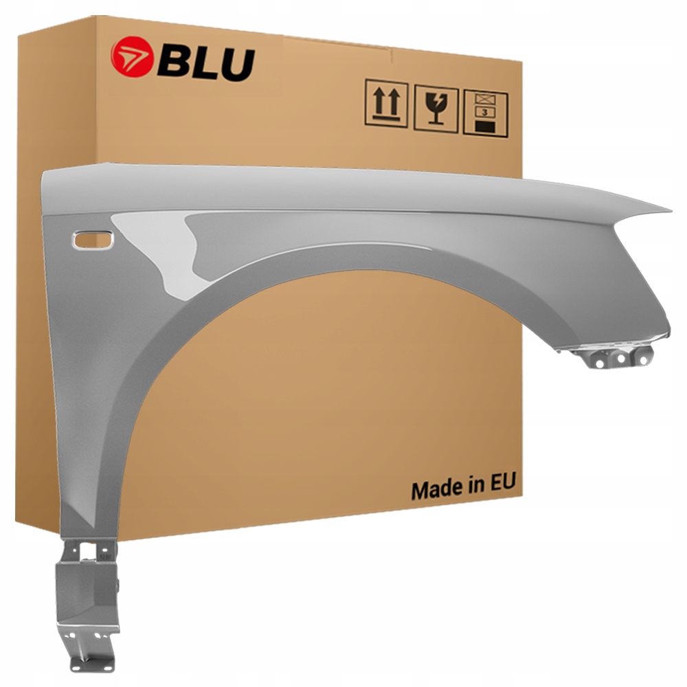 Blu Blatník Audi A3 8P LY7W pravý stříbrný 03-08 přední Pozink SilberSee