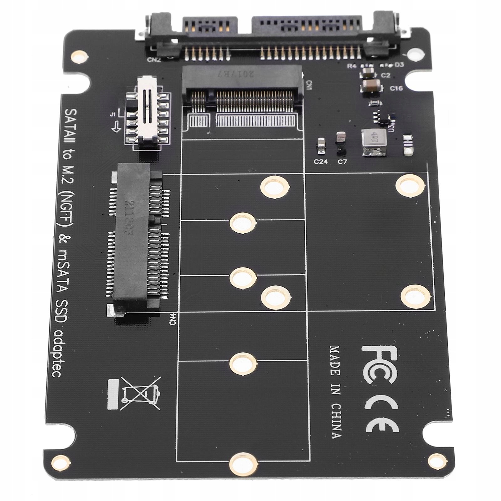 Konwerter dysku SSD MSATA do 3.0 Część komputera Dysk twardy ABS
