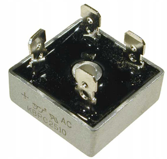 MOSTEK PROSTOWNICZY 25A 1000V KBPC2510 Z KONAKTORAMI