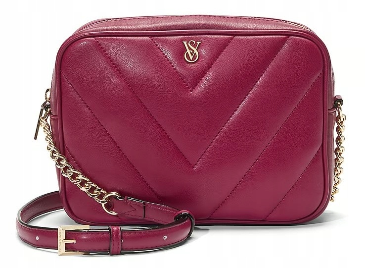Kabelka Victoria's Secret Crossbody bordó jedle s logem