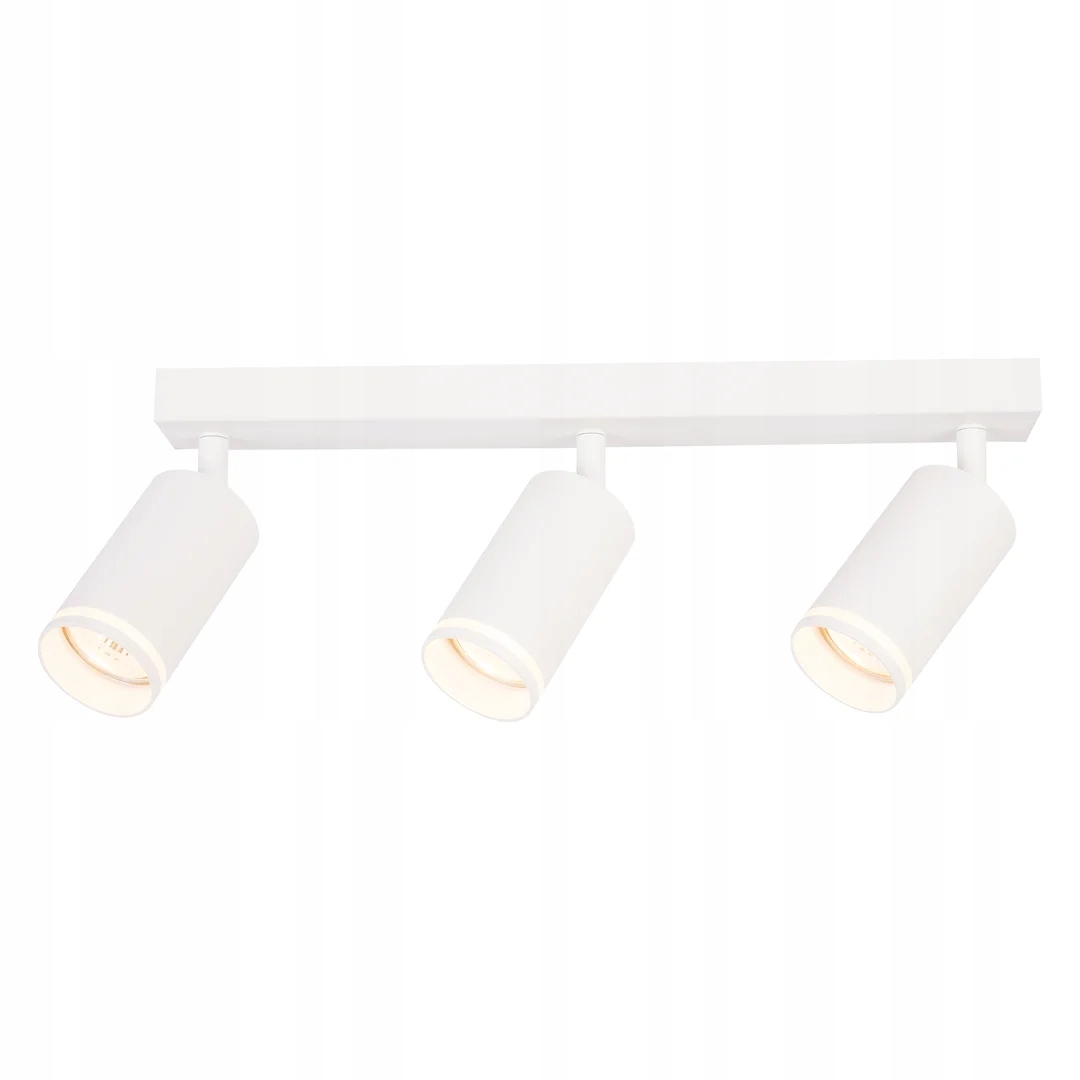 Stropní svítidlo moderní bílá reflektorová lišta 3xGU10 10W Pipe Milagro