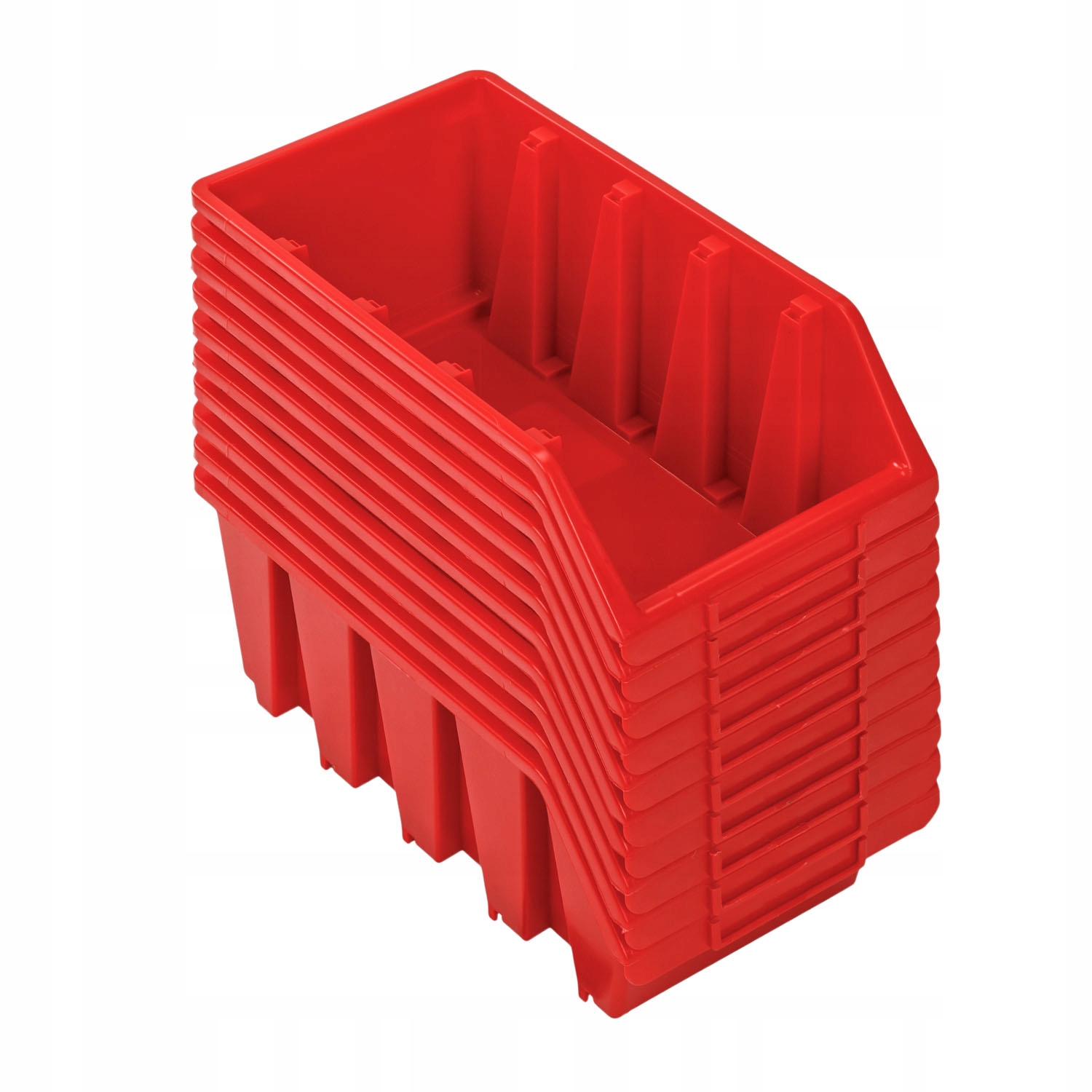 

10x Pojemnik Magazynowy Kuweta Ergobox 4 Czerwony