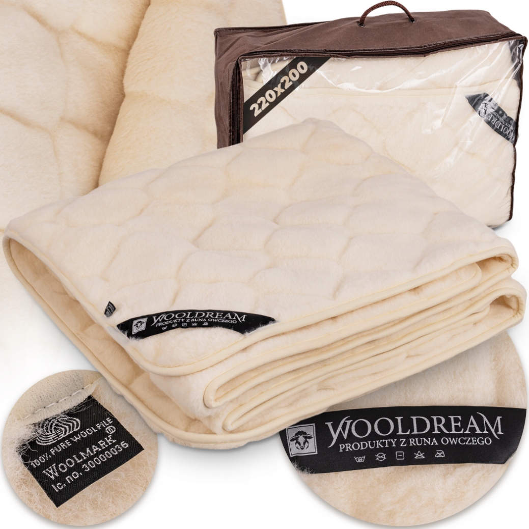 Vlnená Prikrývka Kašmír Antialergická Teplá Vlna Posteľná Bielizeň Mäkká 220x200