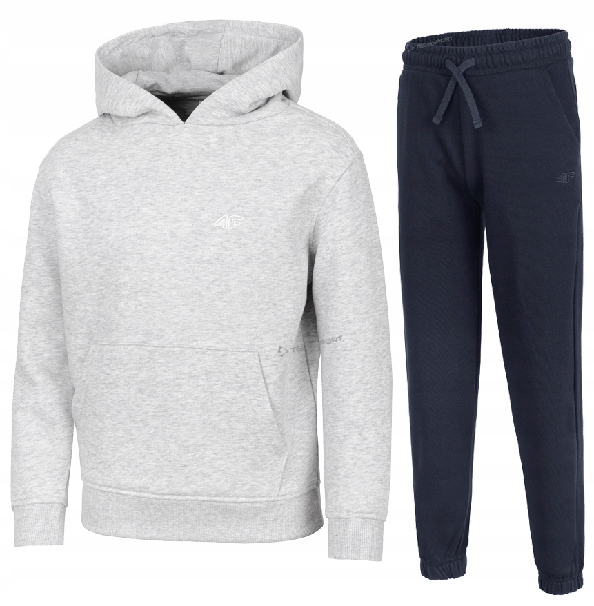 4F Chłopięcy Dres Komplet Bluza Kangurka Spodnie rozm 164