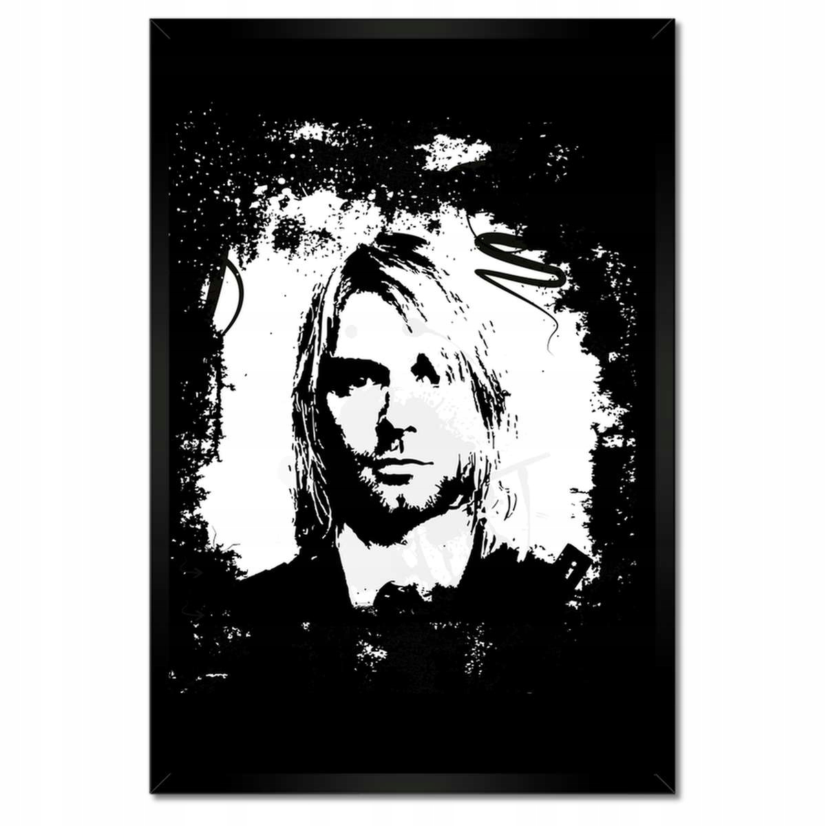 Plakáty v rámu 40x60 Curt Cobain Nirvana Hudebník